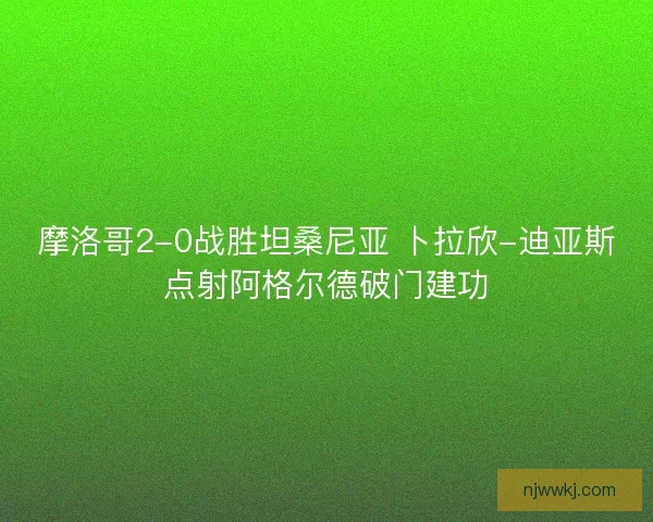 摩洛哥2-0战胜坦桑尼亚 卜拉欣-迪亚斯点射阿格尔德破门建功